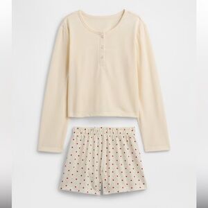 Gap Kids Recycled Henley Pajamas Sleep Set PJs